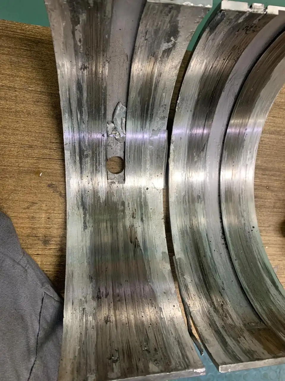 Crank pin Surface scoring